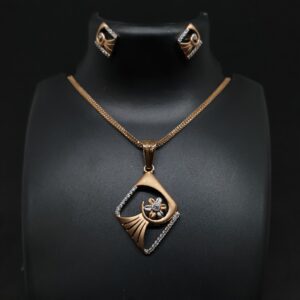 18k Rose Gold Pendant Set
