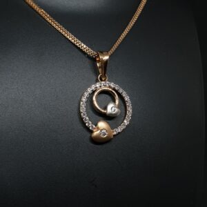 18k Rose Gold Pendant Set