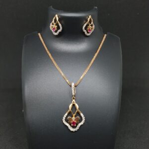18k Rose Gold Pendant Set