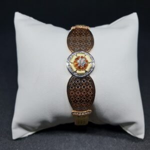 18k rose gold/ green gold ladies bracelet