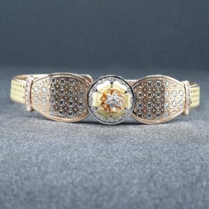 18k rose gold/ green gold ladies bracelet