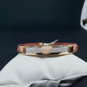 18k rose gold gents bracelet