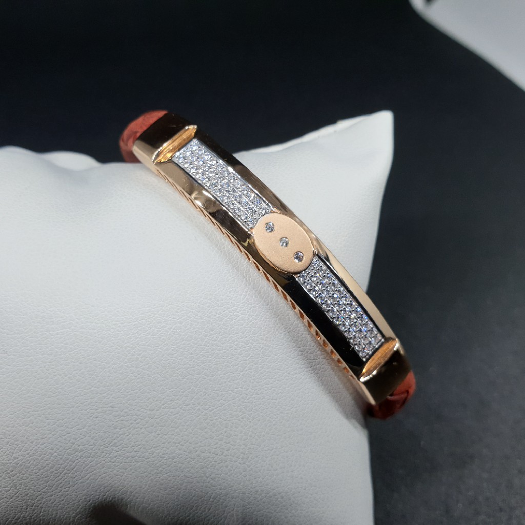 18k rose gold gents bracelet