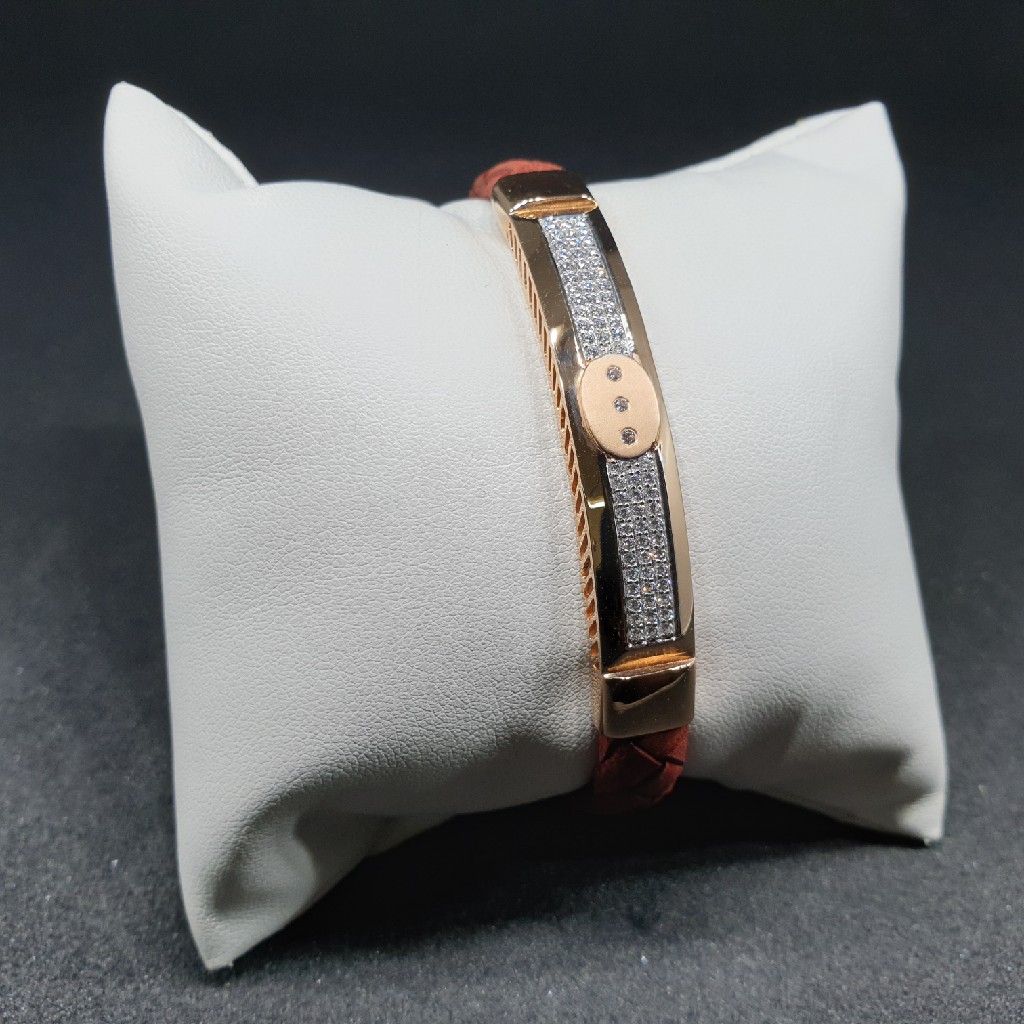 18k rose gold gents bracelet