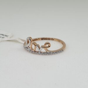 18k rose gold ring