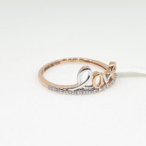 18k rose gold ring