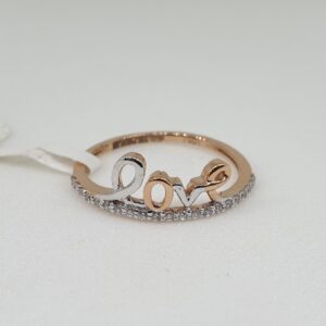 18k rose gold ring