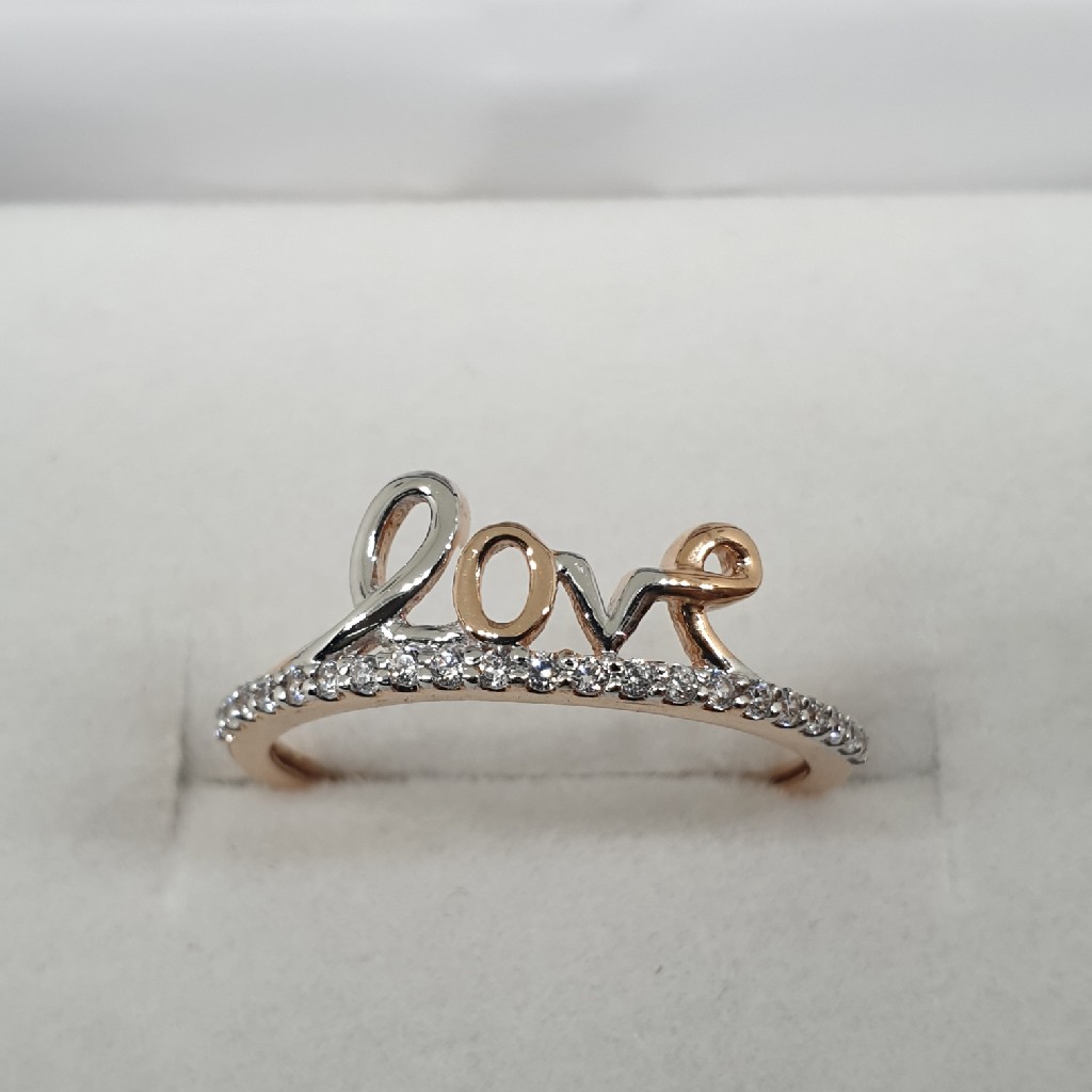 18k rose gold ring