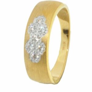 22K / 916 Gold Traditional CZ Stone Wedding Band