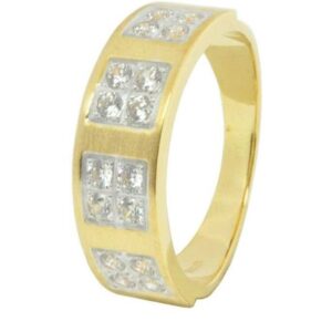 22K / 916 Gold CZ Stone Ladies Bands