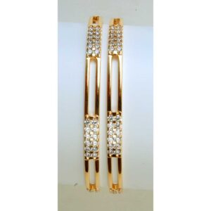 22K / 916 Gold Ladies CNC Stone Bangles