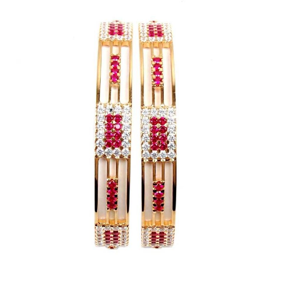 CNC 916 Yellow Indian CZ Stone Bangles