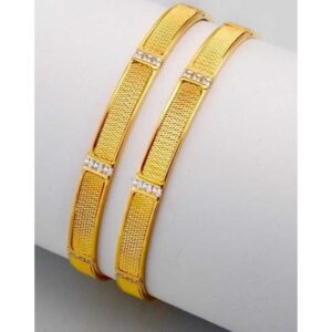 22KT Gold Ladies CNC CZ Stone Kadli