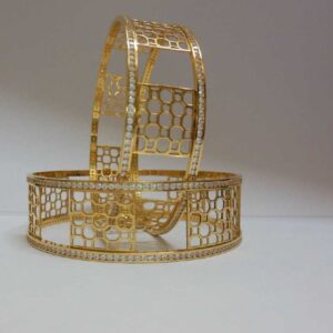 22KT Gold CNC Laser Bangles