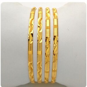 GOLD HALLMARK plain BANGLE - dp1196