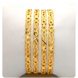 GOLD HALLMARK RAWA BANGLE - 2LR1174