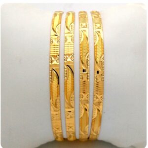 GOLD HALLMARK PLAIN BANGLE - KN1162