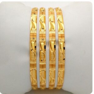 GOLD HALLMARK PLAIN BANGLE - KN1160