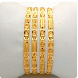 GOLD HALLMARK GLASS BANGLE - GL850