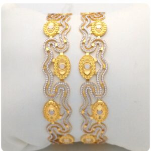 GOLD HALLMARK CNC BANGLE - CP1153