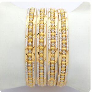 GOLD HALLMARK PLAIN LASER BANGLE - SLJ1126
