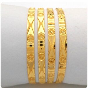 GOLD HALLMARK KHILA BANGLE - HKP1105