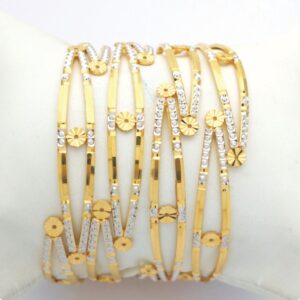 GOLD HALLMARK CNC LASER BANGLE - CLJ1087