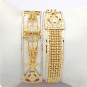 GOLD HALLMARK CNC + JALI + MANI BANGLE - CML1079