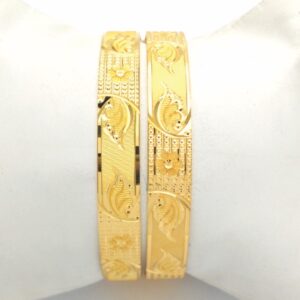 GOLD HALLMARK KHILA BANGLE - HKS1018