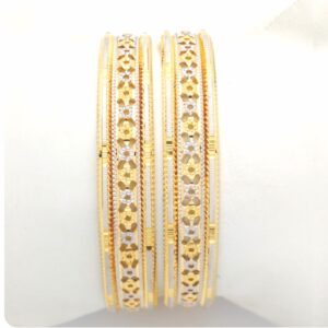GOLD HALLMARK CNC LASER BANGLE - CLJ1066