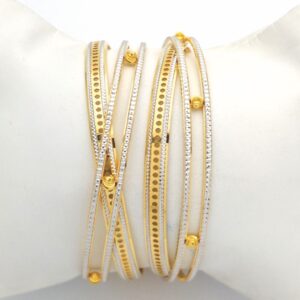 GOLD HALLMARK PLAIN MANI BANGLE - SML1062