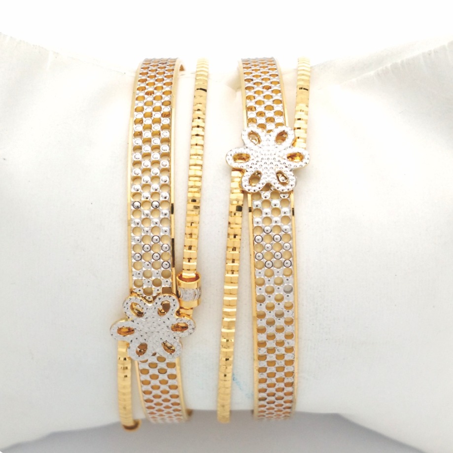GOLD HALLMARK CNC LASER BANGLE - CLJ1059