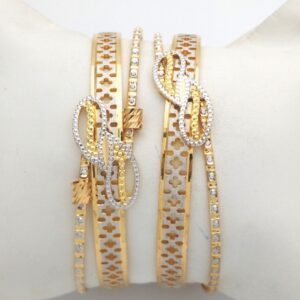 GOLD HALLMARK CNC LASER BANGLE - CLJ1058