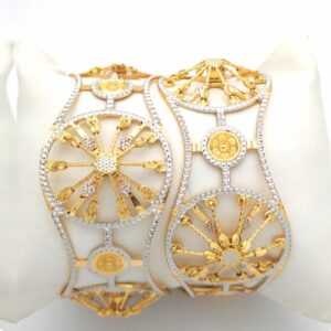 GOLD HALLMARK CNC MANI BANGLE - CML1054