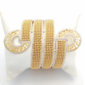 GOLD HALLMARK CNC LASER BANGLE - CLJ1053
