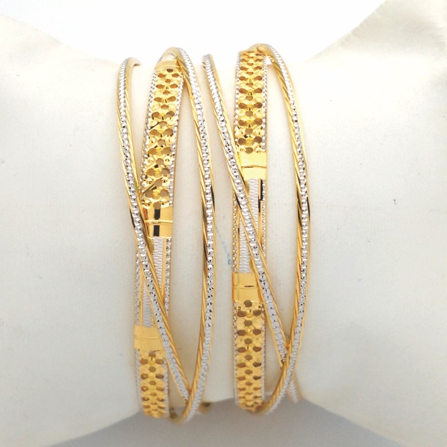 GOLD HALLMARK CNC LASER BANGLE - CLJ1050