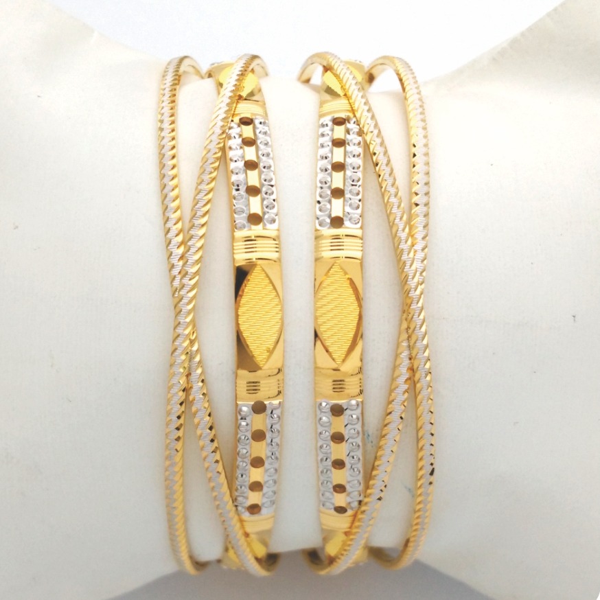 GOLD HALLMARK CNC LASER BANGLE - CLJ1049