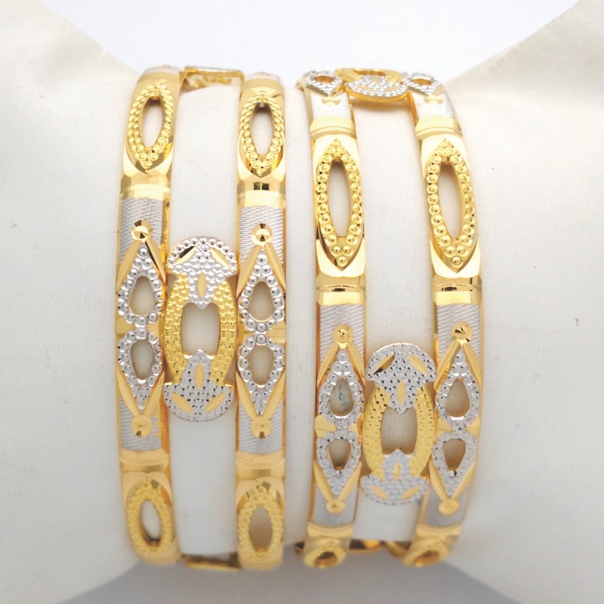 GOLD HALLMARK CNC LASER BANGLE - CLJ1044