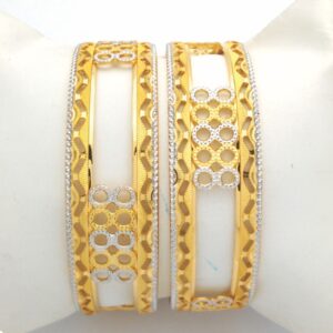 GOLD HALLMARK CNC LASER BANGLE - CLJ1042