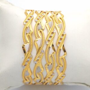 GOLD HALLMARK CNC BANGLE - CP1012