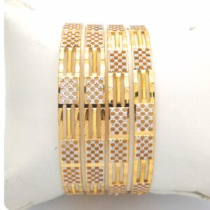GOLD HALLMARK CNC BANGLE - CP1010