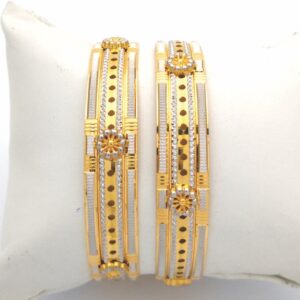 GOLD HALLMARK CNC LASER BANGLE - CLJ1007