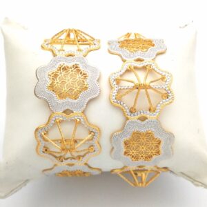 GOLD HALLMARK CNC LASER BANGLE - CLJ1002