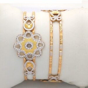 Gold Hallmark CNC LASER  Bangle - CLJ1000