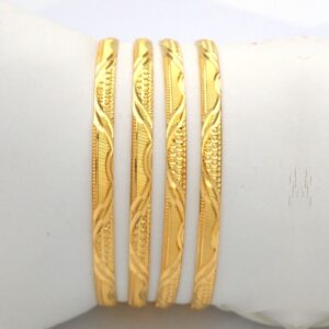 Gold Hallmark HOLLO Bangle - KNP989