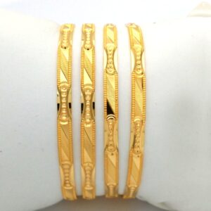 Gold Hallmark HOLLO Bangle - KNP988