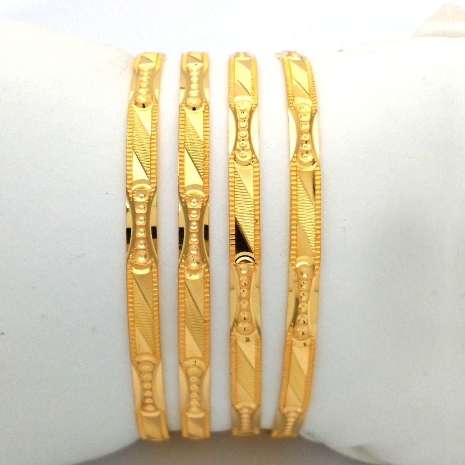 Gold Hallmark HOLLO Bangle - KNP988