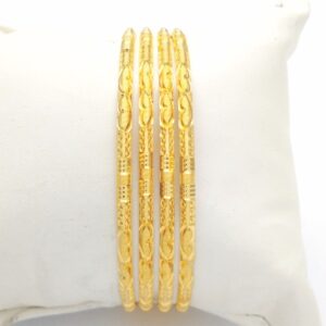 Gold Hallmark HOLLO Bangle - IP934
