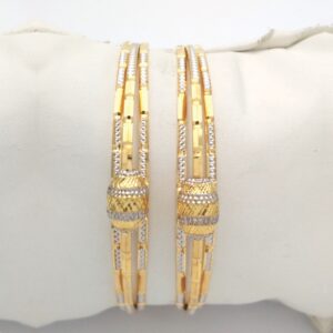 Gold Hallmark GLASS MANI Bangle - SML929