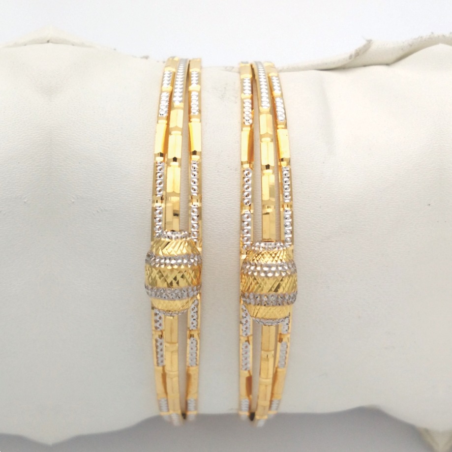 Gold Hallmark GLASS MANI Bangle - SML929